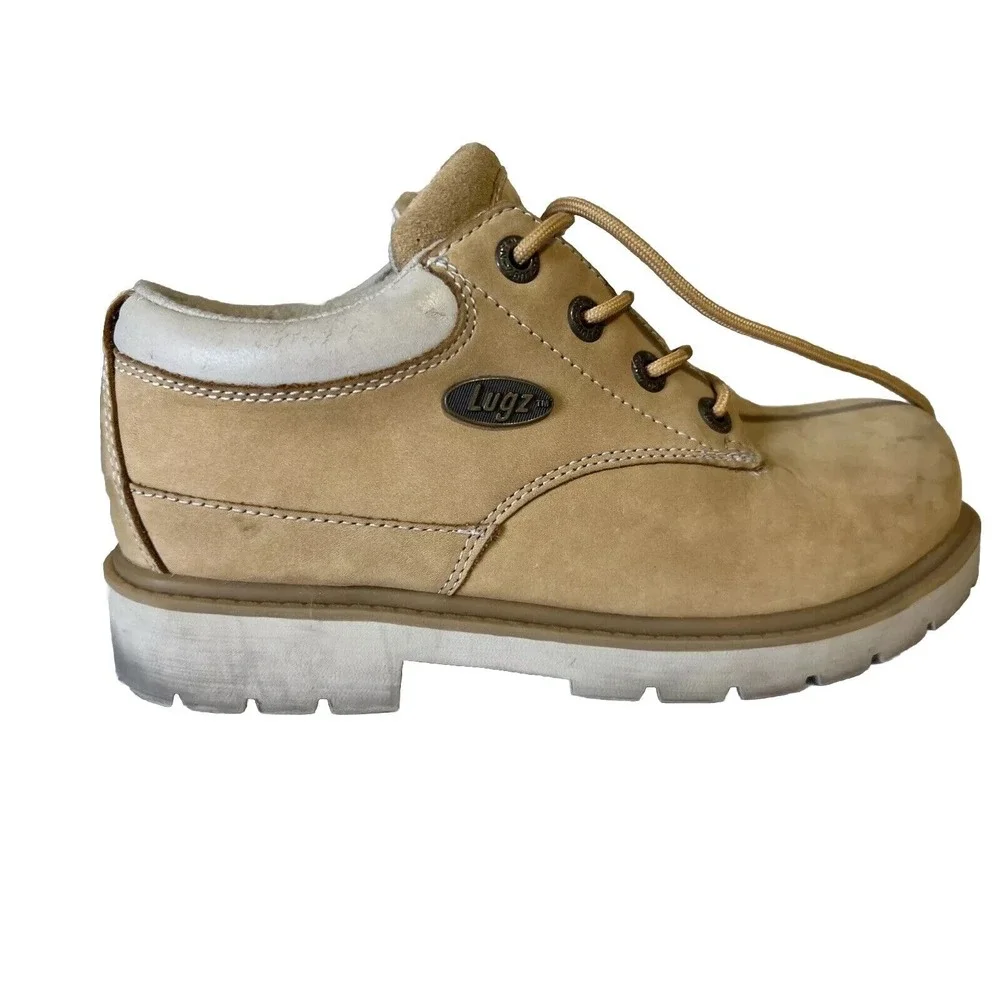 Lugz VTG Shoe Low Top Suede Work Shoes‎ Boots Women's 6 Leather Upper